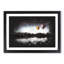 Hot Air Balloons Above A Lake - Single Picture Frame Print on MDF-56866353-56866355