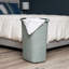  Panier à linge mince 60 L, panier à linge, couvercle, plastique-111360885-111360890