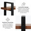 Tablettes murales en bois massif Urbana-1373647958
