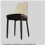 Chaises de salle à manger 4 pièces de style moderne, fabriquées en cuir de polyuréthane de haute qualité, avec coussins épais, chaise de cuisine à pieds en métal, chaise de salle à manger de restaurant-1083042370-1083042375