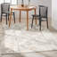 Tapis beige en polyester tissé à la machine-87055214