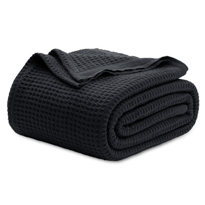 Jeté 100% coton 406 g / m² Literie respirant gaufré GentleSoft ™