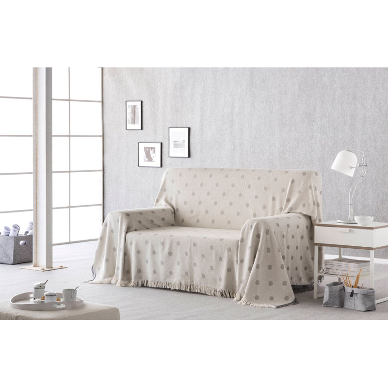 Feldman Blanket with Fringe, W230 x L270cm, Light Blue
