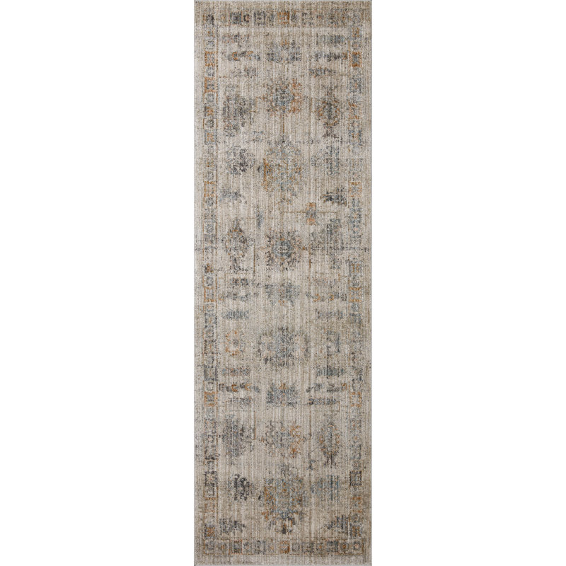 Tapis galets / océan Jean Stoffer x Loloi Katherine, Tapis de couloir 2 pi 7 po x 16 pi 0 po