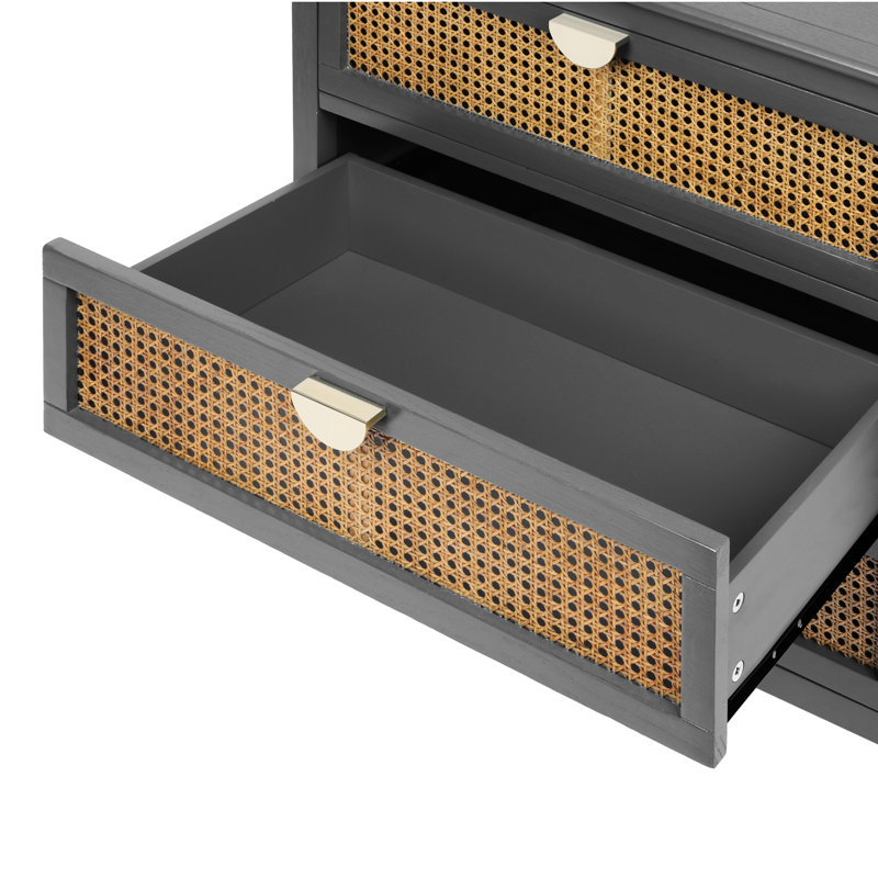 Armoire à 3 tiroirs Natural, gris, pour ranger vos fournitures