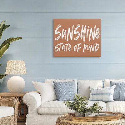 Summery Sunshine State Of Mind Canvas, design by Lettered and Lined