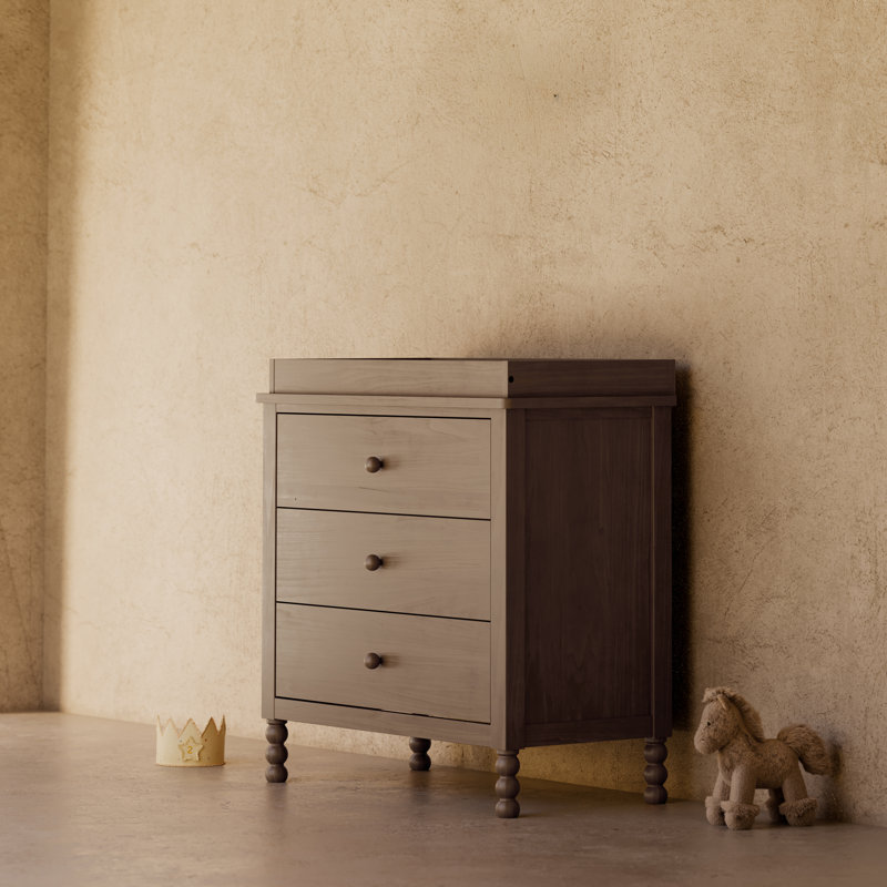 Rio 3 Drawer Chest With Changing Topper, Hazelnut