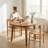 Nakina Solid Acacia Wood Round Dining Table, Ideal for Dining Room, Kitchen, Living Room