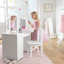 Kids Vanity Dressing Table & Chair Set with Mirror