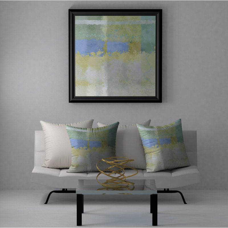 Abstract Reversible Throw Pillow, 24" x 24"