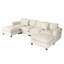 Canapé modulaire rembourré 6 pièces avec port USB-1502040806