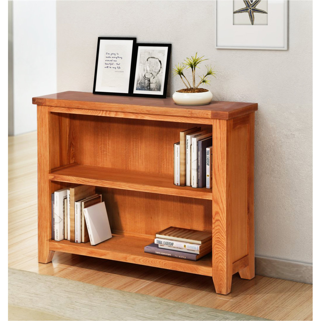 Abbey 80cm H x 100cm W Solid Wood Standard Bookcase