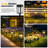 Solar Garden Lights IP65 Waterproof Warm White Pathway Landscape Lights（Set of 12）