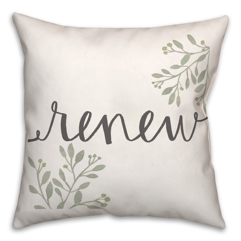 Polyester/Polyester Blend Throw Square Pillow Cover & Insert