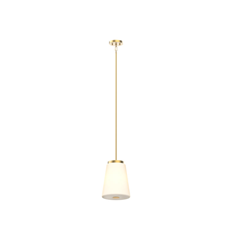 Luminaire suspendu 1 lumière Parid, Laiton