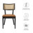 Modway Caledonia Leather Side Chair Dining Chair