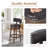 360° Swivel Bar & Counter Stool with Nailhead Trim, Upholstered Solid Wood Bar Chair for Kitchen Island-687734459-680461138