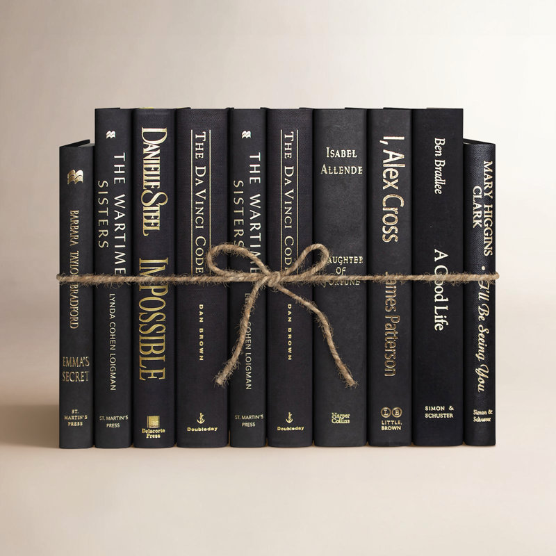 Modern Onyx & Gold Snook Book Set