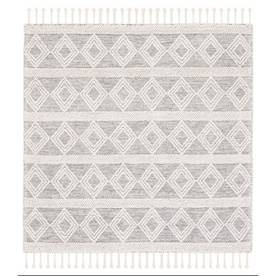 Natura Flat Weave Wool Geometric Rug
