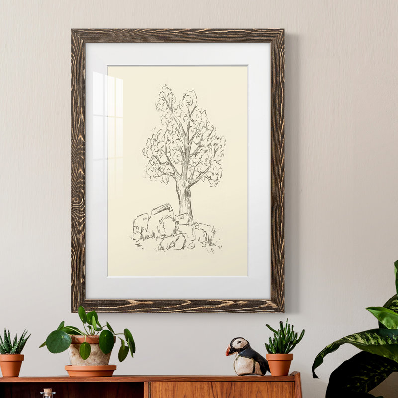 Cadre boisé matte de qualité supérieure - prêt à accrocher, Cadre noyer, H 37,5 po x l 27,5 po x P 1 po