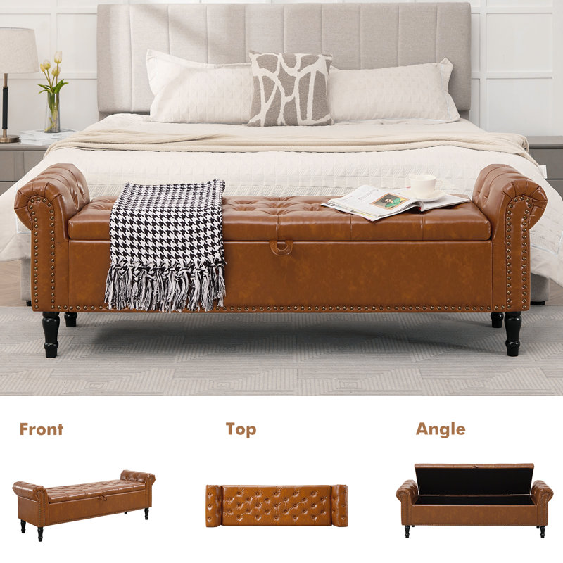 Bench In Front Of King Size Bed Charlton Home® 67