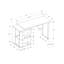 Bureau d'ordinateur, bureau à domicile, à gauche, à droite, tablettes de rangement, L 55 po, bureau, stratifié pour ordinateur portable, métal gris, contemporain, moderne-125902961