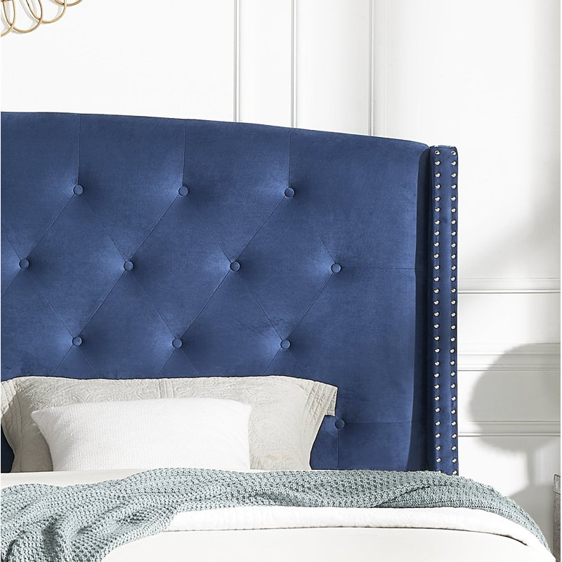 Odeen 3-Piece Bedroom Set, King, Blue/White Nighstands