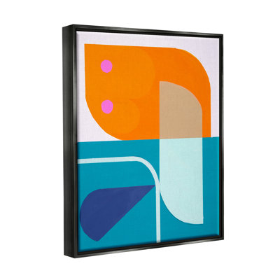 " Orange & Blue Contemporary "