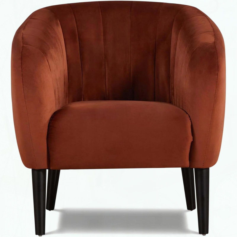 Fauteuil d'appoint Burnt Orange Barrel