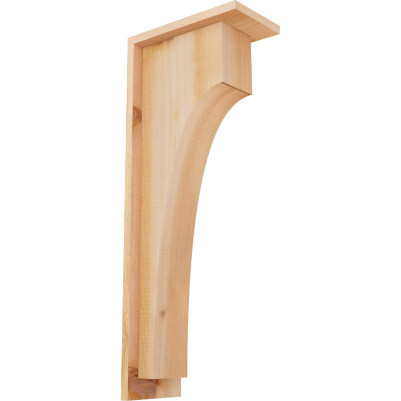 Corbeau Huntington avec plaque arrière, H 26 po x l 5,5 po x P 10 po, Cèdre rouge, Lisse