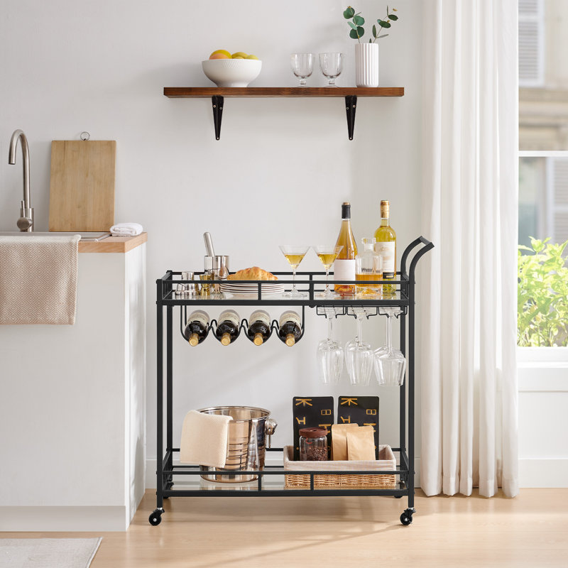 2 -tier Bar Cart, Black