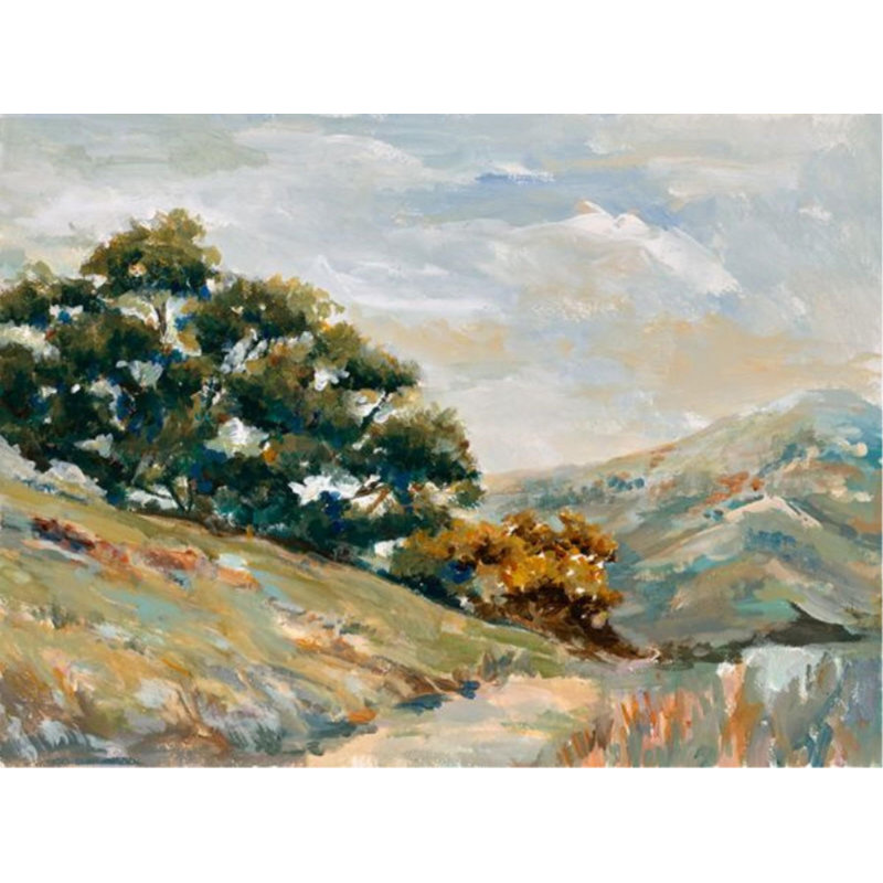 Through The Path Painting by Sara Brown, Knife Gel, 40" H x 54" W x 1.5" D