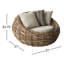 Chaise de patio avec coussins 