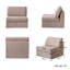 Castelli Upholstered 38.6 " Linen Sectional-45785144