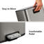 Poubelle de cuisine en acier inoxydable avec couvercle Mvm 10,6 gallons, poubelle à bord lisse pour bureau (gris)-121251400-121251399