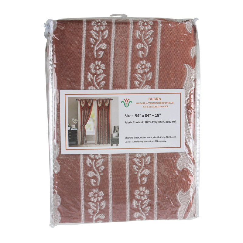 Room Darkening Curtain Single Panel, Brick