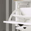 White Flip-Drawer Shoe Storage Cabinet with Adjustable Shelf & Anti-Tip Design