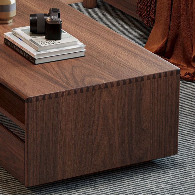 Modern Retro Solid Wood Square Coffee Table