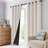 Eliott Solid 100% Blackout Thermal Insulated Grommet Curtain Panels Heat and Full Light Blocking Curtains for Living Room with Black Liner 2 Panels Set-1373639839-1373639831