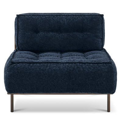 Canapé modulaire avec coussin amovible en tissu d'ameublement sans accoudoirs Kevene
