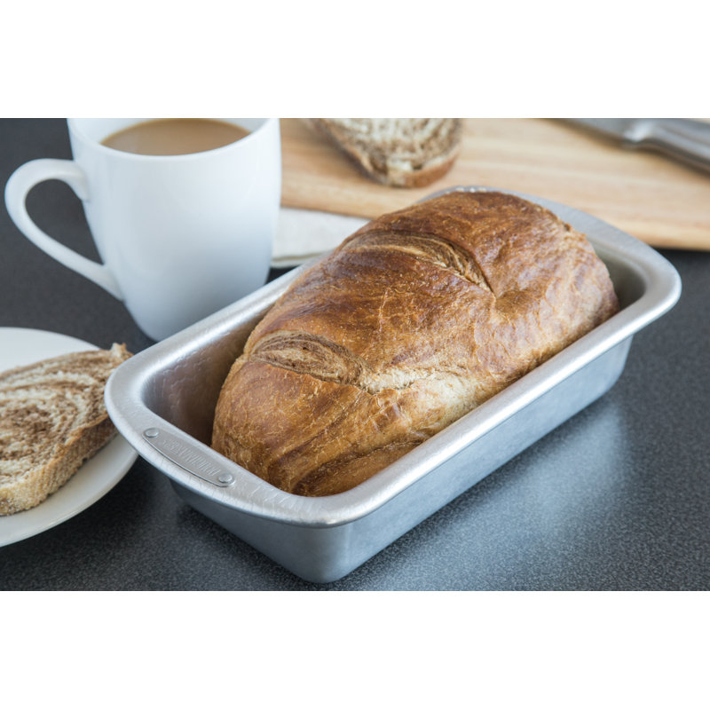 Doughmakers Nonstick Aluminum Loaf Pan with Pebble Pattern