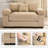 92" Corduroy Oversized Modular Cloud Couch Comfy Sofa-811599944
