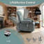 Fauteuil inclinable surdimensionné super doux avec chaleur et massage-1397863690