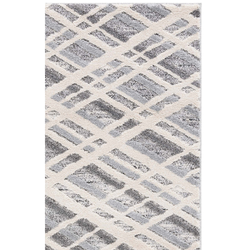 Martha Stewart Lucia Shag Performance Geometric Rug, Rectangle 9' x 12'