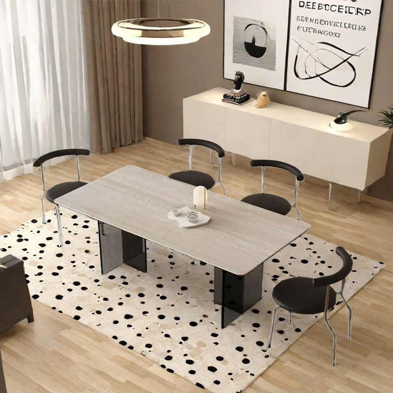 Ensemble de table de salle à manger Vintage, H 29,53 po x L 70,87 po x l 31,5 po
