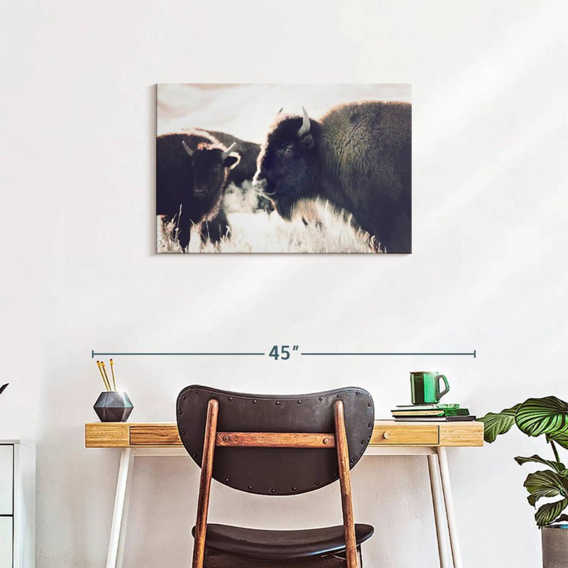 Brampt Buffalo Pasture, 20" H x 30" W
