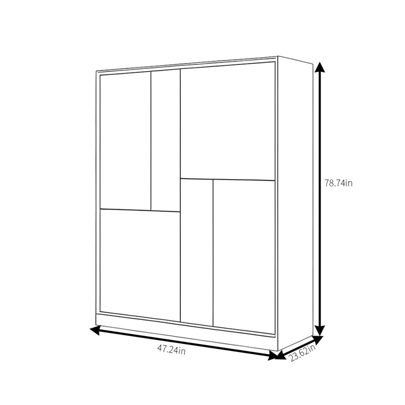 Patrica, 47" H x 79" W x 24" D