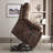Microfiber/Microsuede and Wood Frame Power Lift Recliner with Heated Massage -1892426920
