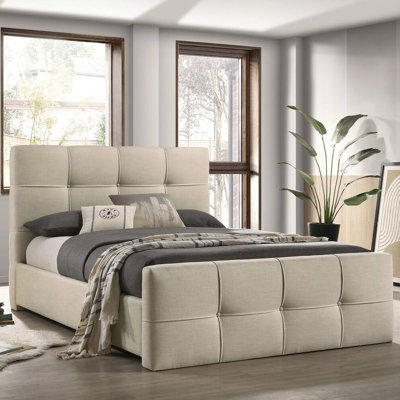 Queen Bed, Ivory
