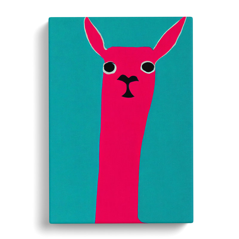 Llama Abstract - Wrapped Canvas, 50cm H x 35cm W x 3cm D